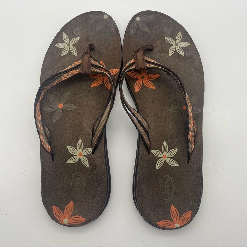 Chaco Floral Flip Flop Sandals